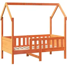 vidaXL Kinderbett mit Schubladen 70 x 140 cm Kiefer massiv braun