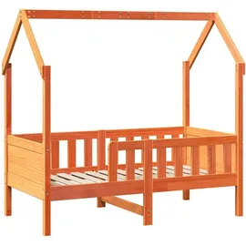 vidaXL Kinderbett mit Schubladen 70 x 140 cm Kiefer massiv braun