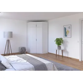 Rauch Eckschrank Lagoa 117 x 235 x 117 cm Weiß