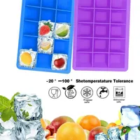 Intirilife 2x Eiswürfelformen in LILA – 2er Set à