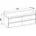 Laufen LANI Waschtischplatte wildeiche inklusive Unterschrank, ohne Ausschnitt, 1570x495x580mm, H4065901122661,