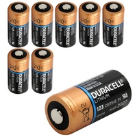 8x Duracell Lithium Batterie CR123 / CR17345 ideal für NETGEAR Arlo HD-Cams