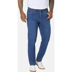 5-Pocket-Jeans JAN VANDERSTORM "Tiefbundjeans BOLKER", Herren, Gr. 36, N-Gr, blau, Obermaterial: 99% Baumwolle CO. 1% Elasthan EL., Jeans 5-Pocket-Jeans