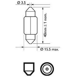 PHILIPS Glühlampe, Kofferraumleuchte Innenraumleuchte Motorraumleuchte Glühlampe Kofferraumleuchte,Glühlampe, Innenraumleuchte,Glühlampe, Motorraumleu