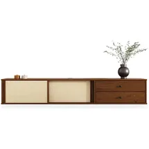 Idimex Simona Lowboard 175 cm Braun Massivholz