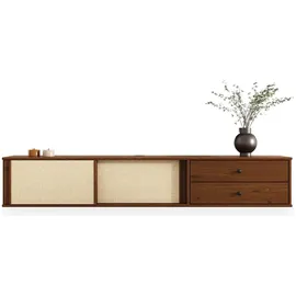 Idimex Simona Lowboard 175 cm Braun Massivholz