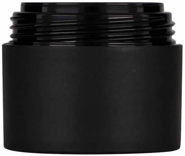 Plastic pot 'Antonella', 30 ml, PP, zwart, monding: schroefsluiting