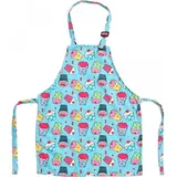 Kinderschürze Aus Canvas Mit Cartoon-motiven, Verstellbarem Nackenband, Kinderschürze Zum Kochen, Backen Und Malen