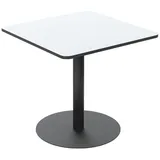 Paperflow Bistrotisch Mezzo 80 x 80 x 75 cm Schwarz/Weiß