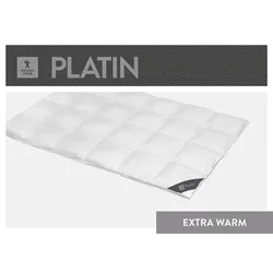 Gänsedaunenbettdecke SPESSARTTRAUM "Platin", weiß, B:200cm L:220cm, Bezug: 100% Baumwolle. Füllung: 100% Gänsedaunen, Bettdecken, hergestellt in Deutschland, allergikerfreundlich
