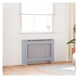 vidaXL Heizkörperabdeckung 2 pcs Grau 205 x 20,5 x 81,5 cm