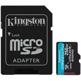 Kingston Canvas Go! Plus Gen4 256GB microSDXC Speicherkarte (200 MB/s, A2 U3) mit Adapter