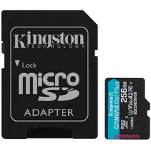 Kingston Canvas Go! Plus Gen4 256GB microSDXC Speicherkarte (200 MB/s, A2 U3) mit Adapter