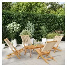 vidaXL Gartenstuhl 4 St. 4 x 4 x 4 cm beige