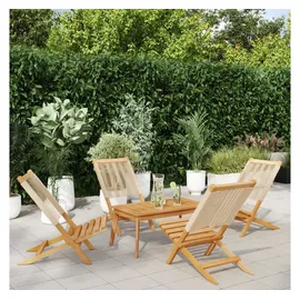 vidaXL Gartenstuhl 4 St. 4 x 4 x 4 cm beige