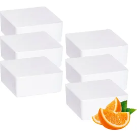 Wenko Raumentfeuchter Cube Nachfüller 500 g mit Orangenduft, 6er, Luftentfeuchter Nachfüllpack