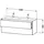 Duravit L-Cube 129x48,1x55cm, 2 Schub., wandhängend, Tau matt