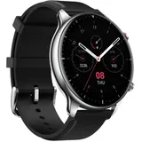 Amazfit GTR 2 Classic Edelstahl, Lederarmband obsidian black