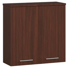 abamihome | Hängender Badezimmerschrank Akord Fin Wenge 60 cm 2 Türen 2 Ebenen B60 x H60 x T22,5 Cm