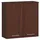 abamihome | Hängender Badezimmerschrank Akord Fin Wenge 60 cm 2 Türen 2 Ebenen B60 x H60 x T22,5 Cm