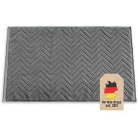 Intirilife Duschvorleger Dunkel Grau 80 x 50 cm