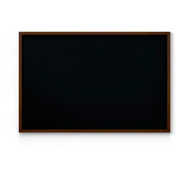 ALLboards Kreidetafel Wasserfest mit lackiertem Holzrahmen 180x120cm, Schwarz, Schreibtafel, Kreide