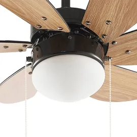 LINDBY Minja 78 cm Deckenventilator Schwarz