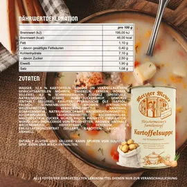 metzger-meyer Fertiggericht Kartoffelsuppe mit Schweinefleisch 1,2 L