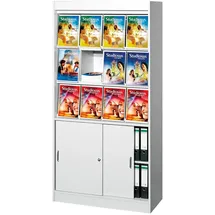 Kerkmann Print Prospektschrank 97 x 42 x 191 cm grau