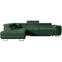 altdecor Ecksofa Cord 4-Sitzer Grün