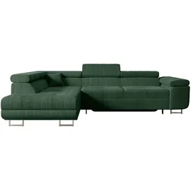 altdecor Ecksofa Cord 4-Sitzer Grün
