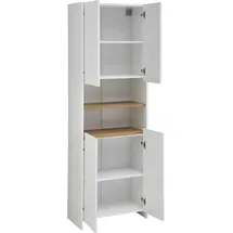 Saphir Quickset 100 Hochschrank 61,6 x 182,8 x 32,2 cm Weiß Holzwerkstoff