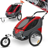 Kesser KESSER® Kinderanhänger Fahrradanhänger 360° Drehbar mit Federung 2in1