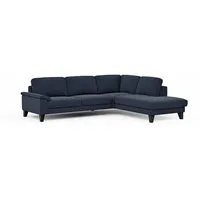 CASEDO Ecksofa Alicante Stoff Blau
