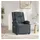 vidaXL Massagesessel mit Liegefunktion Samt 93 x 98 x 93 cm Dunkelgrau elektrisch