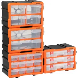 monzana Kleinteilemagazin Sortimentskasten erweiterbar 72 Fächer