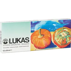 LUKAS LUKAS Temperafarben farbsortiert 12x 19,0 ml