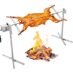 VEVOR Spanferkelgrill Lammgrill BBQ Grill Edelstahgrill 60kg Drehspieß Grill
