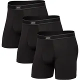 SAXX Underwear Herren Daytripper 3er Pack Unterhosen (Größe M, schwarz)