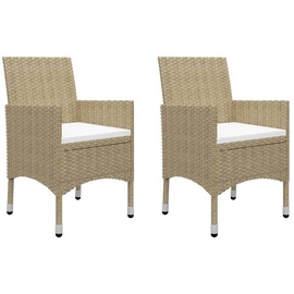 vidaXL Bistroset 3-tlg. Tisch 41,5 x 41,5 cm beige