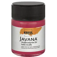 Kreul Javana Stoffmalfarbe für helle Stoffe rubinrot, 50 ml