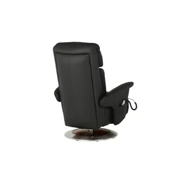 HIMOLLA Fernsehsessel 7418 Leder 81 x 111 x 95 cm Schwarz elektrisch mit Massagefunktion