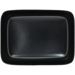 RUNA Butterdose mit Deckel schwarz aus Steingut - 24302141