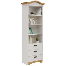 OTTO home Konrad Regal 73 x 207 x 38 cm Weiß/Honigeiche