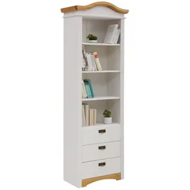 OTTO home Konrad Regal 73 x 207 x 38 cm Weiß/Honigeiche