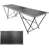 Lemodo Tapeziertisch klappbar, Arbeitstisch 300 x 60 cm, Mehrzwecktisch mit Messskala