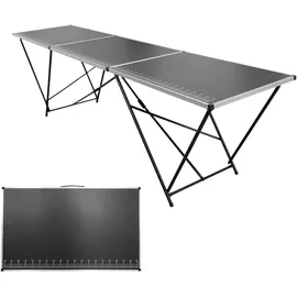 Lemodo Tapeziertisch klappbar, Arbeitstisch 300 x 60 cm, Mehrzwecktisch mit Messskala