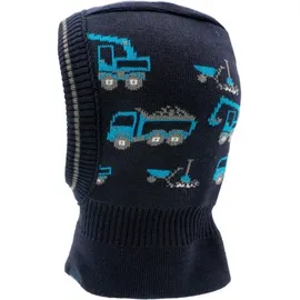Maximo Mini Boy's Schlupfmütze Baufahrzeuge blau Gr 47-49 cm