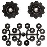 Elvedes Schaltwerkrollen, Pulley Set 2x 10 Zähne 2017231 schwarz