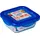 international cookware sas Glasbehälter eckig blau 0,8 l